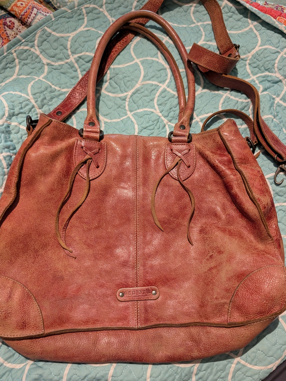 Bed Stu Distressed Rustic Brown Leather Tote